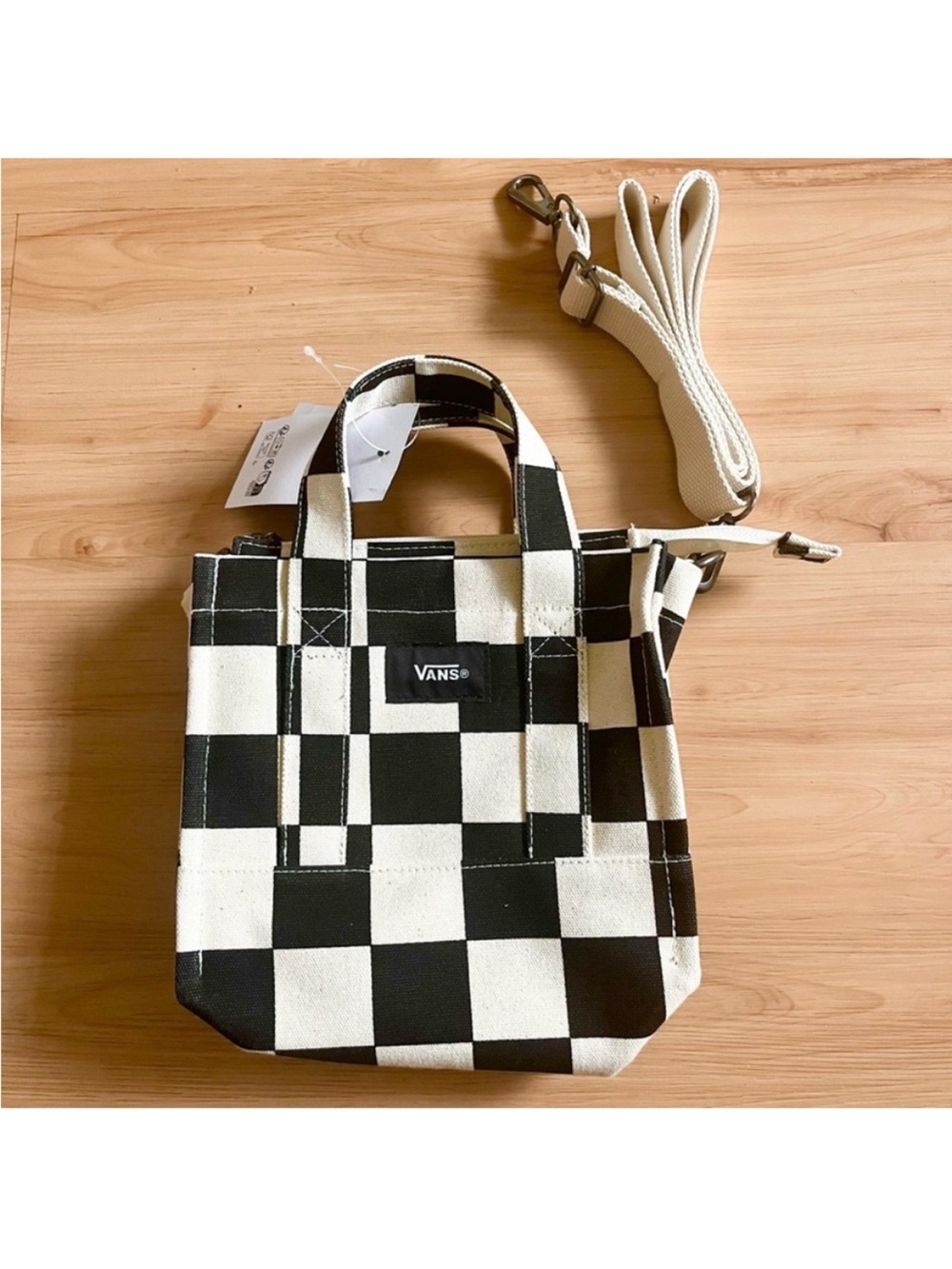 Vans Lil Pergs Checkerboard Tote Bag - Picture 5 of 11